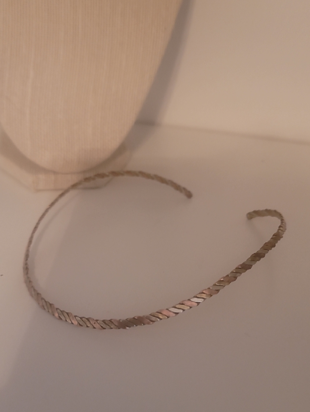 Tri-Color Twisted Rope Necklace - Picture 2 of 3